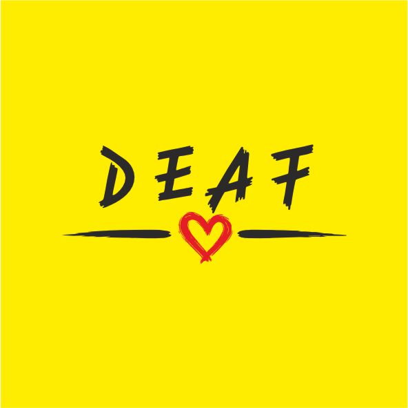 Deaf with heart mit New Classic-T in verschiedene Farbauswahl