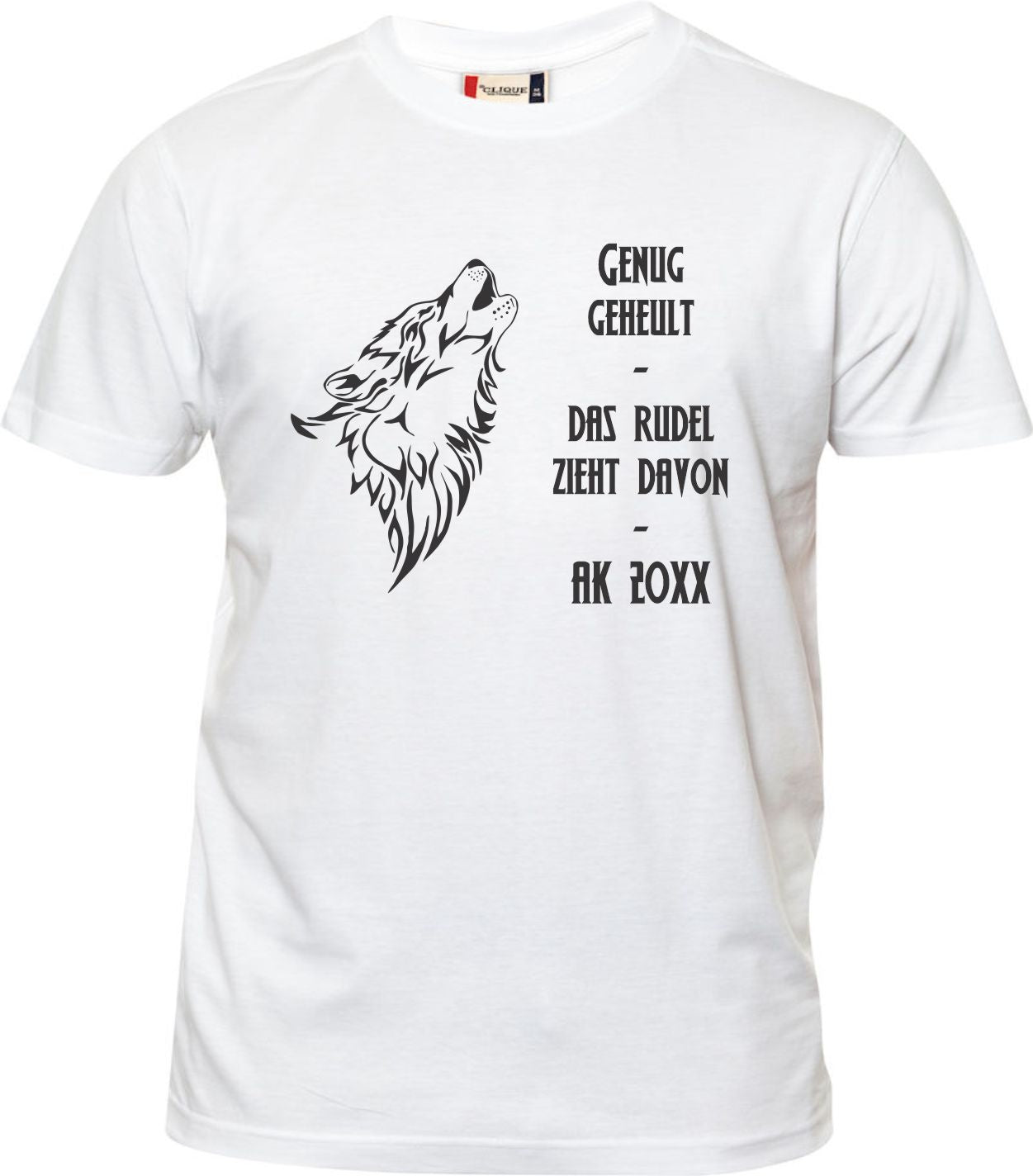 Abgänger T-Shirt Wolf heult