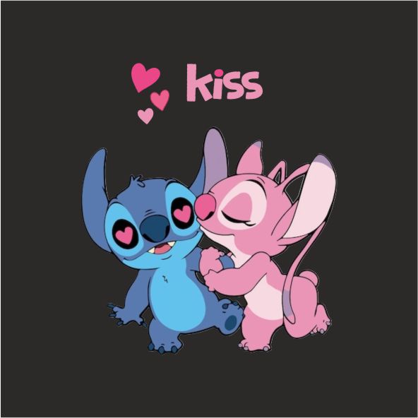 Stitch and Lilo in Love mit New Classic-T in verschiedene Farbauswahl