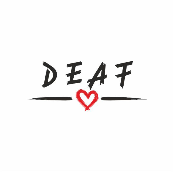 Deaf with heart mit New Classic-T in verschiedene Farbauswahl