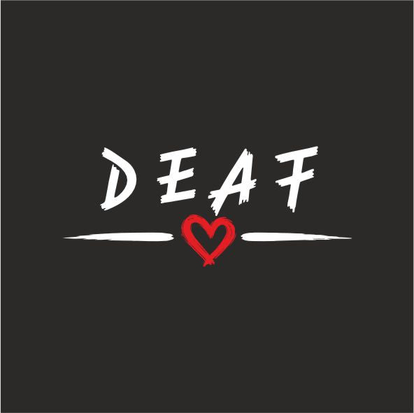 Deaf with heart mit New Classic-T in verschiedene Farbauswahl