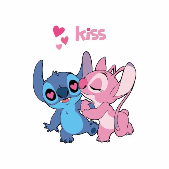 Stitch and Lilo in Love mit New Classic-T in verschiedene Farbauswahl