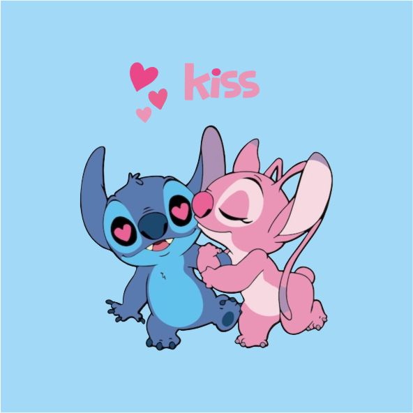 Stitch and Lilo in Love mit New Classic-T in verschiedene Farbauswahl